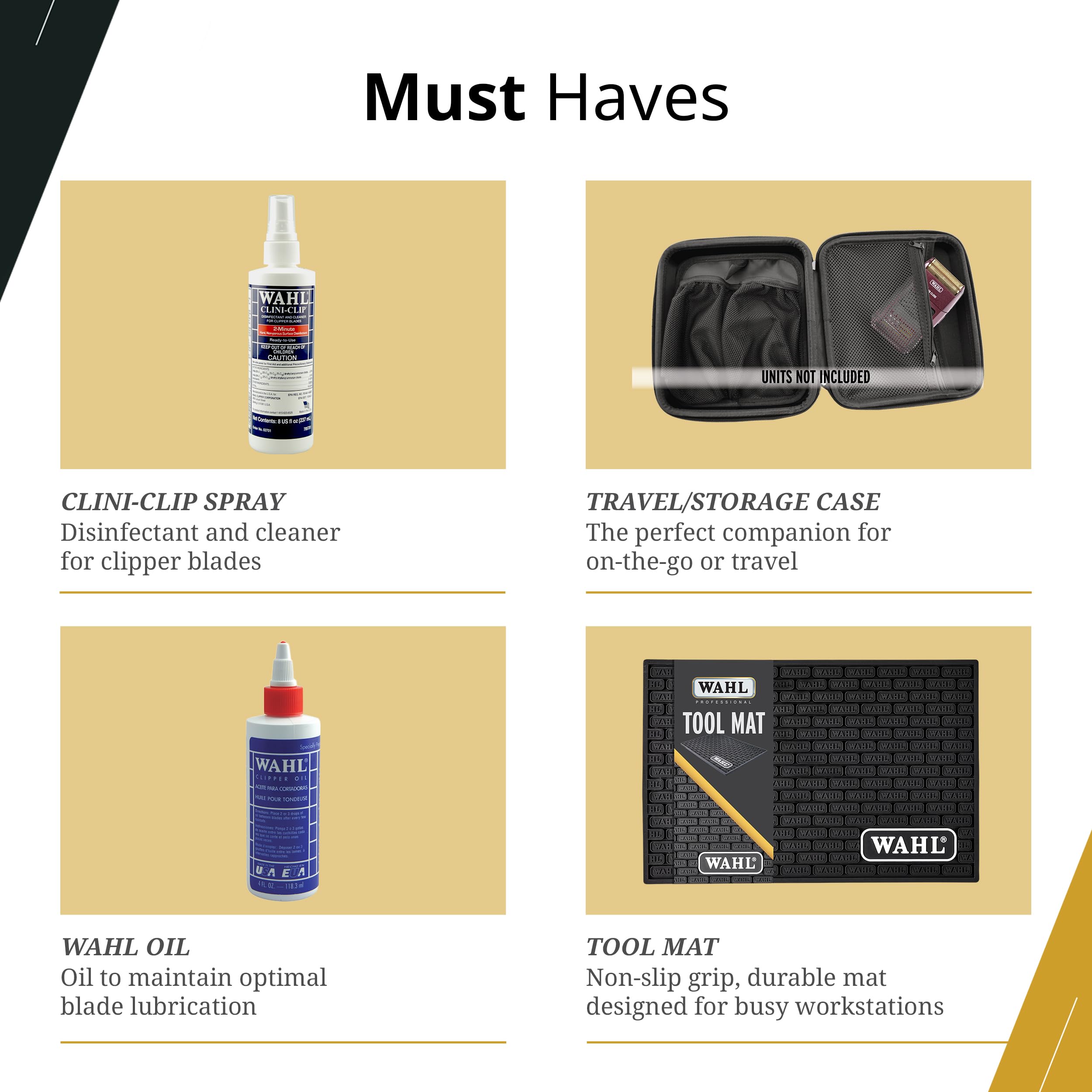 Amazon.co.jp: Wahl プロフェッショナルゴールド Tワイドブレード 5つ